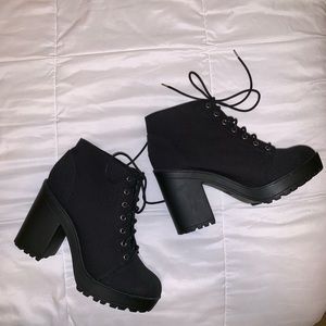 Chunky Platform Heel Boots